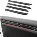 YINGTUU for Honda Civic Accessories 10th Gen 2016 2017 2018 2019 2020 2021 Car Interior Door Panel Trim Strip Protection Decals Not Fit Coupe Carbon Fiber Pattern