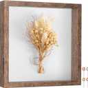 Califortree 8x8 Shadow Box Picture Frame - Memory Box Display Case for Memorabilia Flower Awards Medals Wedding Photos and Keepsake, Rustic Brown