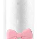 Leinuosen Pink Bow Paper Towel Holder Cute Resin Paper Towel for Kitchen Countertop Coquette Crafts Pink Bow Napkin Holder Decorative Gifts for Home Women Bathroom Free-Standing