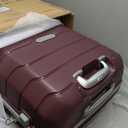 Samsonite Freeform Hardside Expandable with Double Spinner Wheels, Merlot, Checked-Medium 24-Inch