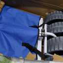 Mac Sports Heavy Duty Collapsible Folding All Terrain Utility Beach Wagon Cart, Blue/White