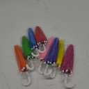 Eccliy 8 Pcs Mini Doll Umbrella 11.8 Inch Colorful Tiny Plant Umbrella Beach Sunny Rainy 1:6 Scale Doll Toys Decorations Cute Parasol for Photography Props Supplies, 8 Colors (Classic Color)