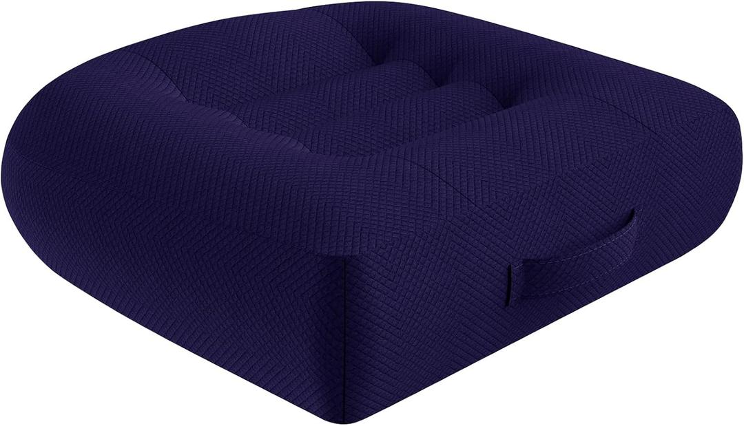 WSGJHB Seat Cushions for Office Chairs, Desk Chair Cushion for Long Sitting, Office Chair Pad Sitting Seat Pillow for Office Chair, Trucks,Car, Home,Wheelchair, Angle Lift Seat Cushion (Blue Regular)