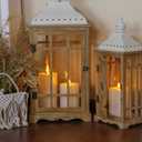 Flameless Flickering 4" x6" Real Wax White Remote Candles with Candle Grease, Pack of 2 Timer LED Battery Operated Fake Warm Light Pillar Candles for Home, Banquet, Ceremony Decoration