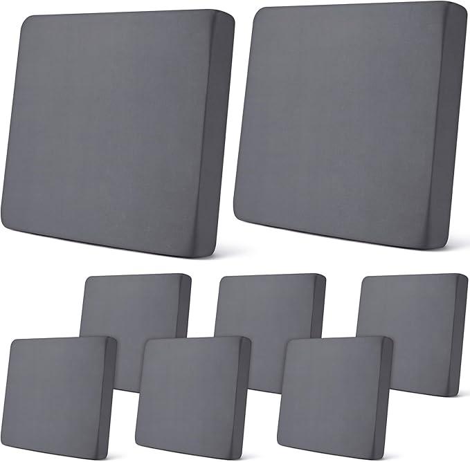 Newwise Set of 3 Stretch Outdoor Seat Cover Dark Grey