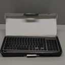 SABLUTE Wireless Keyboard and Mouse Combo Backlit - Compact Quiet Keyboard with RGB Mouse, Rechargeable, Slim, Sleep Mode, Portable Cordless Keyboard Mouse Set for Mac, Windows, Laptop (Space Gray)