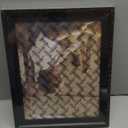 11x14 Picture Frame Black with Black Back Board, Curved Extra Wide Edges, Wooden Vintage Style Picture Frame 11x14 inches for Wall Decor