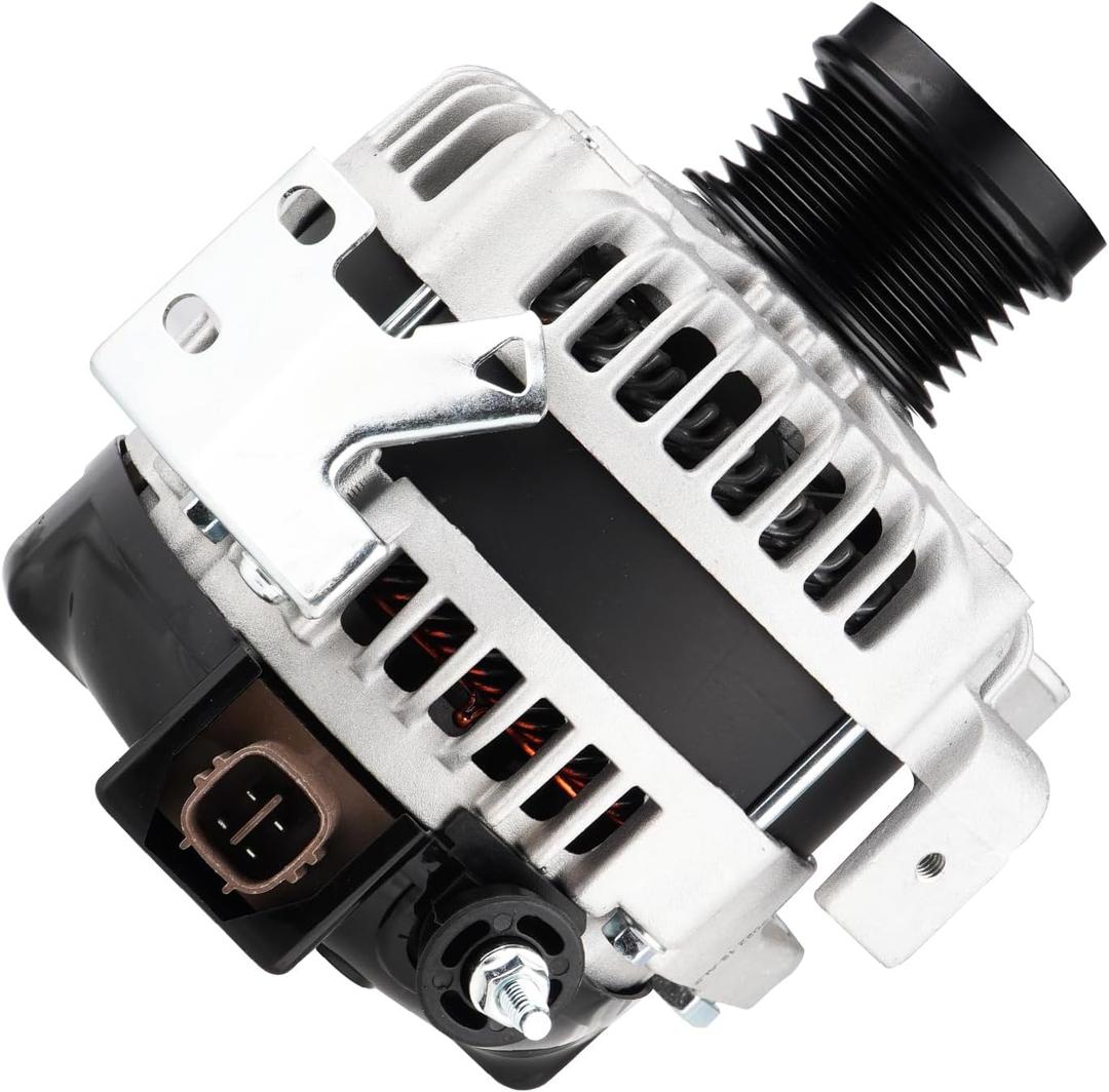 11195 New Alternator L4 2.4L for Toyota Camry 2007-2009 (Not for Hybrid), for Corolla XRS 2009 2010, for Matrix 2009-2013, for Scion XB Base 2.4L 2008-2013, 100Amp, Replace 27060-0H110, 104210-4880