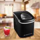FRIGIDAIRE EFIC128AMZBLK Compact Countertop Ice Maker, 26 lb per Day, Black
