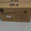 KOMUEE 10 Pack Glass Food Storage Containers, Meal Prep Containers with Lids, Airtight Glass Lunch Boxes, Freezer, Oven, and Microwave Safe