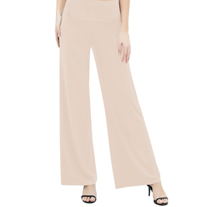 Urban CoCo Women's Dress Pants Solid Wide Leg Casual Sport Trousers Straight Leg High Waist Stretch Pants, Small