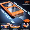 TOCOL for iPhone 12 Pro Max Screen Protector 9H Hardness Military Grade Shatterproof HD Tempered Glass Full Coverage Easy Installation Case Friendly 2 Pack