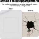 16pcs Drywall Repair Clips, Stainless Steel Dry Wall Fastener Clip with 32 Screws Patch Kit for Repairing Damaged Walls Fits 1/2" and 5/8" Panels (Silver)