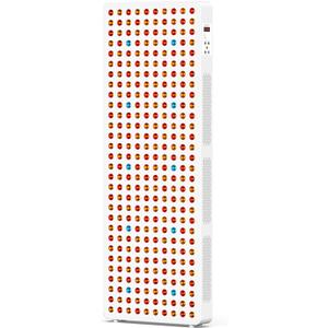 BONTANNY Red Light Therapy Full Body Panel, 480/630/660/810/830/850/1060nm 7 Wavelengths Blue Red Near Infrared Light Device with 300 Dual Chip Clinical Grade LEDs, Remote Control, Timer, BO-1500, Size Large
