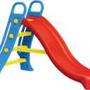 DOLU Big Water Slide - Colorful Plastic Outdoor Water Slide, Attach to Garden Hose for Water Feature, Indoor Use Too, Kids and Toddlers Ages 2 and up