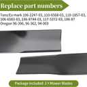 Replacement 110-6568-03 Mower Blades Fits Lawn Tractor 42'' Deck, Medium Lift Blade Compatible with Toro/ex Mark/Quest Series TimeCutter Z4200 Z4220 Z4235 SS 4235, 2 Pack