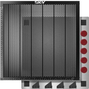 Update Heat-Resistant Coating Honeycomb Laser Bed, 400x400mm Honeycomb Durable Steel Honeycomb Panel Table for Most Laser Engraver, Desktop-Protecting, 15.7"x15.7"