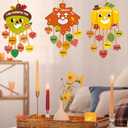 Flibberizz 28Pcs Fall Leaves and Pumpkin Thanksgiving Craft KIt Thankful Fall for Jesus, Never Leaves. Decorations with Cords,Thanksgiving Crafts for Schools Parties, Decor