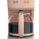 bella 12 Cup Programmable Coffee Marker, Reusable Dishwasher Safe Accessories, Easy LCD diaply, Auto Shutoff, 900 watt, Blossom