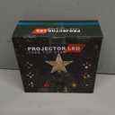 Kesfitt Christmas Tree Topper Golden Lighted with 6 Projection Modes,Christmas Tree Star Built-in LED Rotating Lights, 3D Glitter Dynamic Projection for Xmas Party Holiday Decorations