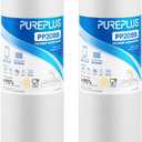 PUREPLUS 20 Micron 20" x 4.5" Whole House Sediment Home Water Filter Replacement Cartridge, Compatible with DGD-5005-20, AP810-2, P5-20BB, FP25B, FPMB5-20, 155358-43, SDC-45-2005, 2 Pack