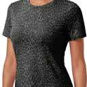Alaroo Womens Summer Tops Short Sleeve Shirts Crewneck Basic Tee (Black)
