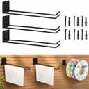 3Pcs Wall Mounted Pool Towel Rack 16.5" Pool Float Organizer Storage Hanger | Metal Pool Float Storage Hanging Rack Space Saving Foldable Pool Swimming Ring Holder for Towel Goggles Pool Accessories