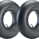 (2-Pack) Fastvert 15x6.00-6" Heavy-Duty Inner Tubes with TR-87 Bent Valve Stem for Lawn Mowers, Yard Tractors, Wheelbarrows, ATV, and More
