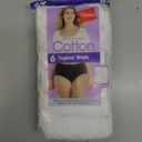 Hanes womens High-waisted Brief Panties, 6-pack, Moisture-wicking Cotton Brief Underwear White 10