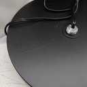 GLOBE Electric 67525 Avellino 66" Floor Lamp, Matte Black, White Linen Shade, Stepless Rotary Dimmer Switch on Socket