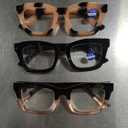 Okany Blue Light Blocking Glasses for Women Men Fashion Computer Screen Gaming TV Phones Anti Eyestrain & UV Glare Glasses 3 Pack