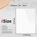 KINLINK 18x24 Plexiglass Sheets 1/8 inch Thick - 3mm White Cast Acrylic Sheet, Plastic Board Polycarbonate Sheet for DIY Project, Craft, Table Top, Acrylic Sign and Wedding Invitation 4 Pack