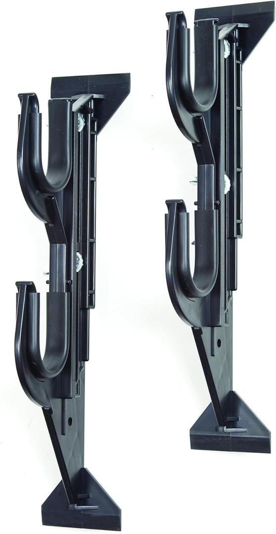 Allen Company Molded Truck Gun Rack for Rear Window - Gun Holder for Two Shotguns, Rifles, Bows, or Tools - Gun and Hunting Accessories for Car or Wall Mount - Adjustable 9.5"-16.5" , Black