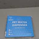 VANNON 16oz Pet Water Bottle, Gravity Dog Water Bowl Dispenser for Cage, Anti-Overflow Water Dispenser for Small Dogs, Cats, Rabbits and Other Small Animals, BPA Free, Grey