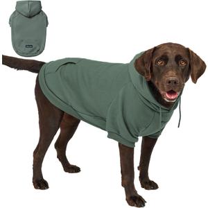 Tuff Pupper Dog Hoodie | Premium Quality Insulated Fabric | Ultra Soft Interior for Superior Comfort | Elastic Cuffs & Drawstring for Warmth | Stretch Fit Suitable for All Breeds (Teal, XXL)