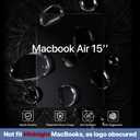 Soonjet for MacBook Air 15 inch Case | M5 M4 M3 M2 2026 2025-2023 | Noble Black Clear | Top-Tier Matte Finish | Ultra Thin Armor | Hard Shell Laptop Cover