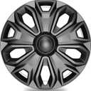TangMiGe 4-Pack Hubcaps Wheel Covers Compatible with Ford Transit 150/250 / 350, 2015 2016 2017 2018 2019 2020 2021 2022 2023 2024, 16 inch, 5 Y Spok, Standard Leg, Black Color
