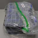 Small Parts Organizer Box Storage Case Tools Box Organizer Double Side 34 Compartments Hardware Organizers with Removable Plastic Dividers for Screws Nuts Nails Bolts, 2 Pack (Blue)