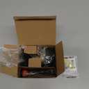 Kwikset 817 Deadbolt Lock, Matte Black Round Exterior Keyed Front Entry Door, Pick Resistant SmartKey Rekey Security, Single Cylinder Dead Bolt, with Microban Protection (Traditional)