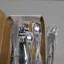 HIWARE 48-Piece Silverware Set with Steak Knives for 8, 18/8 Stainless Steel Flatware Cutlery Set For Home Kitchen Restaurant Hotel, Kitchen Utensils Set, Mirror Polished, Dishwasher Safe