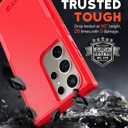 NTG for Samsung Galaxy S24 Ultra Case, [2 Layer Structure Protection] [Military Grade Anti-Drop] Lightweight Shockproof Protective Phone Case for Galaxy S24 Ultra 5G 6.8 inch 2024-Red