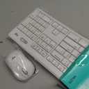 Logitech MK270 Wireless Keyboard and Mouse Combo for Windows, 2.4 GHz, 8 Multimedia Keys, PC, Laptop, Wireless Keyboard Compact Mouse Combo - White (1 Pack)