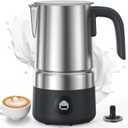 8-in-1 Milk Frother and Steamer 600W, AMZCHEF 17oz/500ml Detachable Frother for Coffee, Automatic Warm and Cold Foam Maker, Hot Chocolate Maker, Dishwasher Safe, LED Display (Silver)