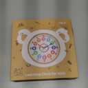 Wall Clock for Kids Learning - Teaching Time Wall Clocks Battery Operated Silent Non Ticking - Analog Colorful Clock Decorative for Kids Room Classroom School(8 Inch)