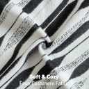 FUTEI Black White Decorative Throw Pillow Covers 12x20 Inch Set of 2,Soft Geometric Textured Faux Cashmere Pillow Case,Modern Home Decor for Couch Bed Living Room