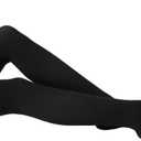 TOFLY Thigh High Compression Socks for Women & Men, Closed Toe 15-20mmHg Graduated Medical Compression Stockings with Silicone Band, Opaque Support Stockings for Varicose Veins, Edema, DVT,Black XL