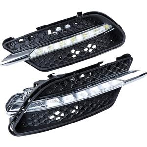 Left & Right LED Fog Light Assembly DRL Daytime Running Light For Mercedes Benz W204 C Class C300 2008-2011