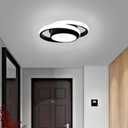 Small Modern LED Ceiling Light,2 Rings Creative Design Ceiling Lamp Home Indoor Lighting Fixtures for Hallway Living Room Bedroom Kitchen Office (Cool White,6000K)
