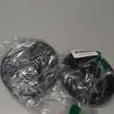 2 Pack Shopping Cart Wheels Replacement 5 inch Dia Rubber Foam Wheel Repair for Grocery Carts Folding Rolling Bag Bowling Ball Laundry Trolley Dolly Garbage Trash Can