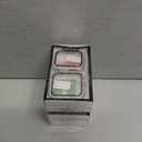 2 Pack Bling Case for Apple Watch SE 2 Series 6/5/4 SE Tempered Glass Screen Protector 40mm, Full rhinestone Diamond Hard PC Cover for iWatch Accessories,Silver, Set of 5